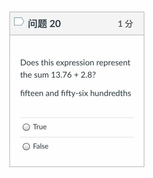 Does this expression represent the sum 13.76 + 2.8?
fifteen and fifty-six hundredths