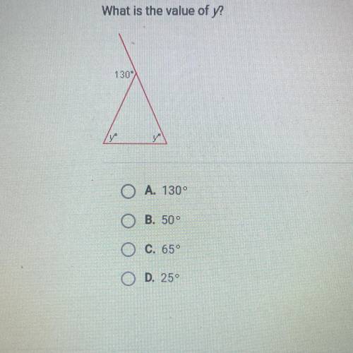 What is the value of y?