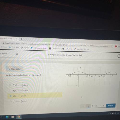 PLEASE HELPWhat function is shown one the graph? PLEASE HELP