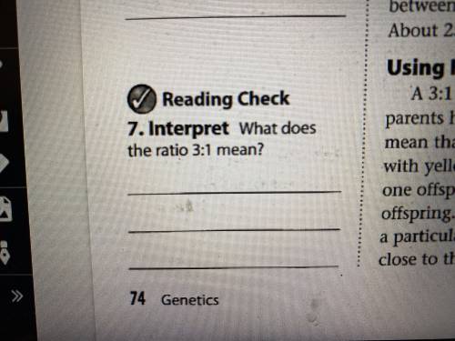 What does the ratio 3:1 mean?
Pls answer