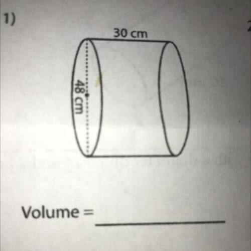 Find the volume of each cylinder. (use nr = 3.14)