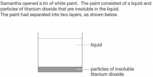 Look at the information below, decide what type of substance the paint is. ANSWER NEEDED ASAP