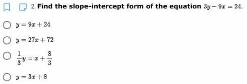 Please help, put this equation in slope-intercept form.
