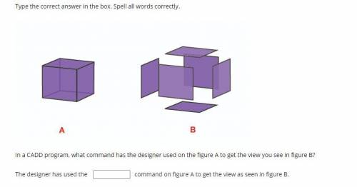 n a CADD program, what command has the designer used on the figure A to get the view you see in fig