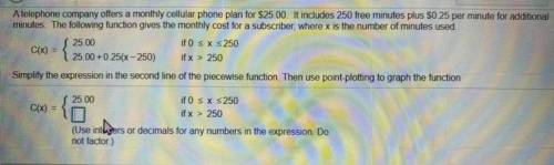 Piecewise Function Problem 
(Confused on how to do the steps for the answer)