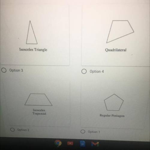 Which shape below has both reflection and rotation symmetry