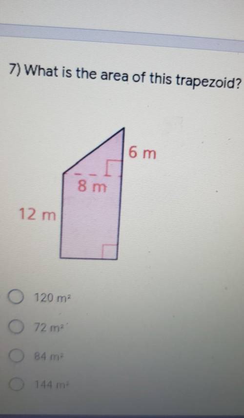 HELP! What's the area of this trapezoid?​