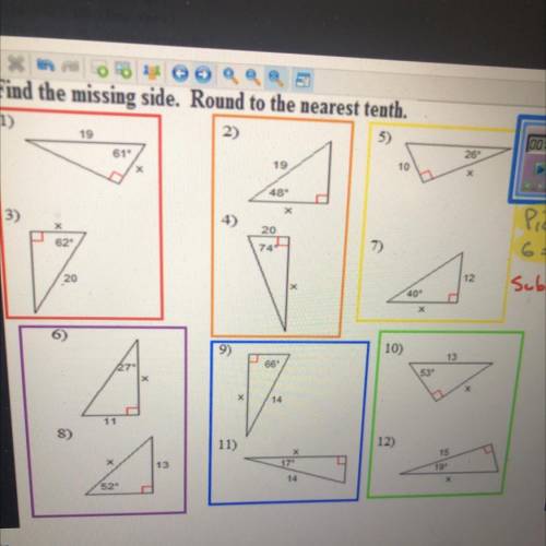I NEED HELP(FINDING MISSING ANGLES AND SIDES)
