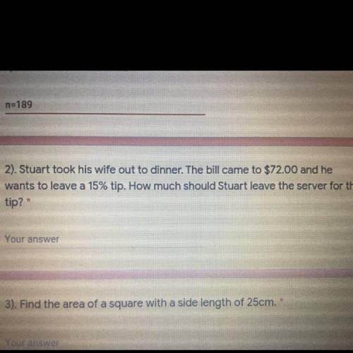 How much should Stuart leave the server for the tip?