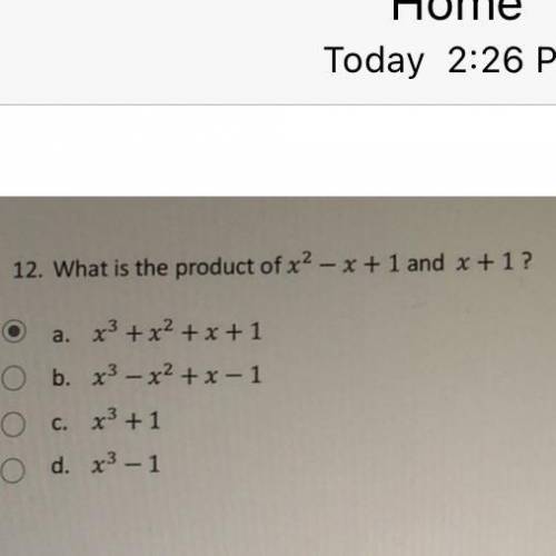 What is the product of x^2-x+1 and x+1