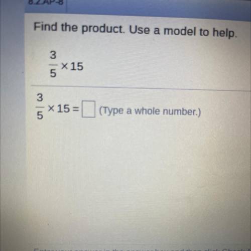 Find the product of 3/5x15