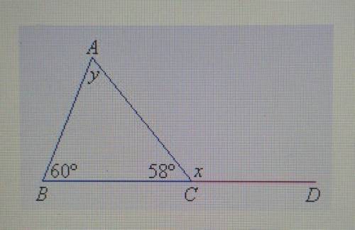 Review the diagram below. 58° x 16° Apply the properties of angles to solve for the missing angles.