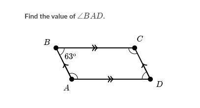 Side and angle properties of a parallelogram (level 1)