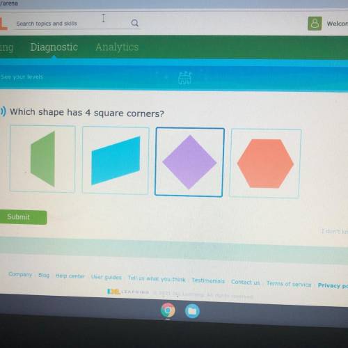 Which shape has 4 square