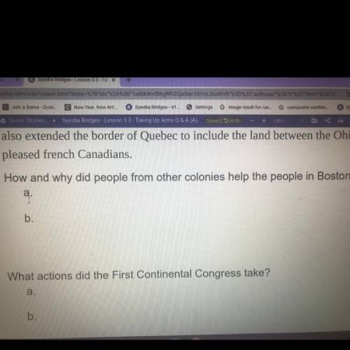 How and why did people from other colonies help people in Boston give two examples Hurry
