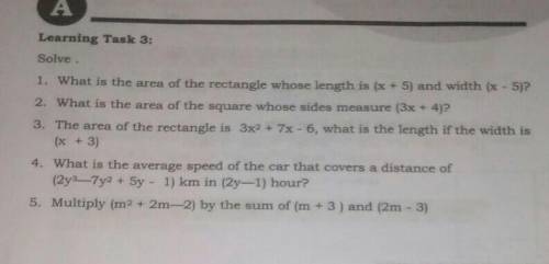 1). what is the area of the rectangle whose length is (x+5) and width (x-5)?​