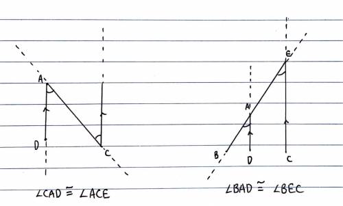 In the adjoining figure , AD is the bisector of  BAC and AD  EC. Prove that AC = AE .

~Thanks in