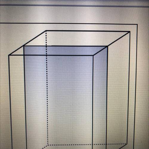 A slice is made perpendicular to the base of a right rectangular

prism, as shown in the figure.
W