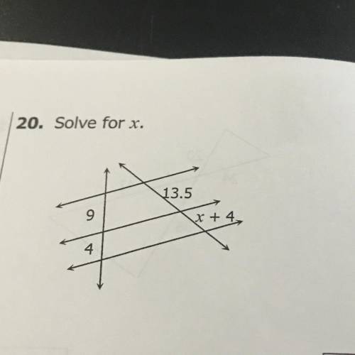 Solve for x.
Please help!