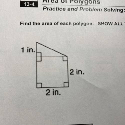 Find the area of this polygon