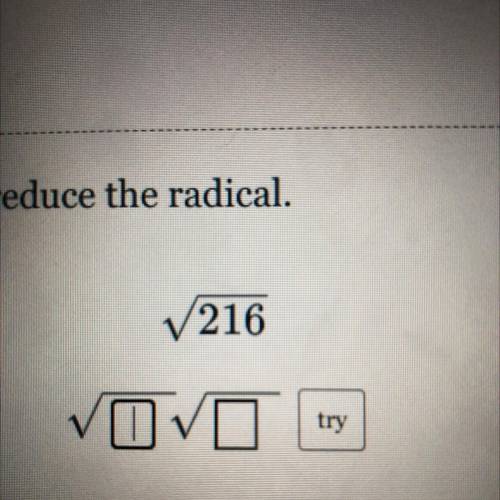 Reduce the radical with steps