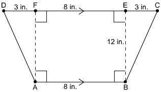 What is the area of this trapezoid?, WILL GIVE BRAINLEST

96 in²
132 in²
168 in²
1344 in²