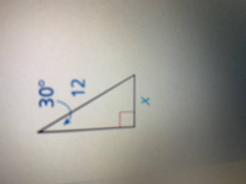Use trigonometric ratios to determine the marked unknown side length in each triangle

Help!!!
Exp