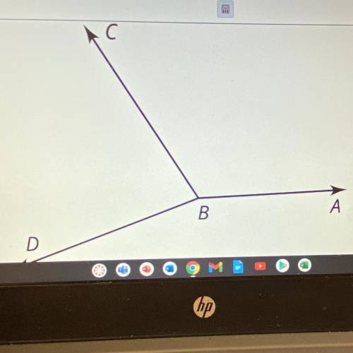 given measure angle ABC = 120° and measure angle CBD = 78°. According to the angle addition postula