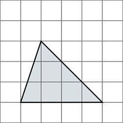 HELP PLEASE!!!

Which statement best describes the area of the triangle shown below?
It is twice t