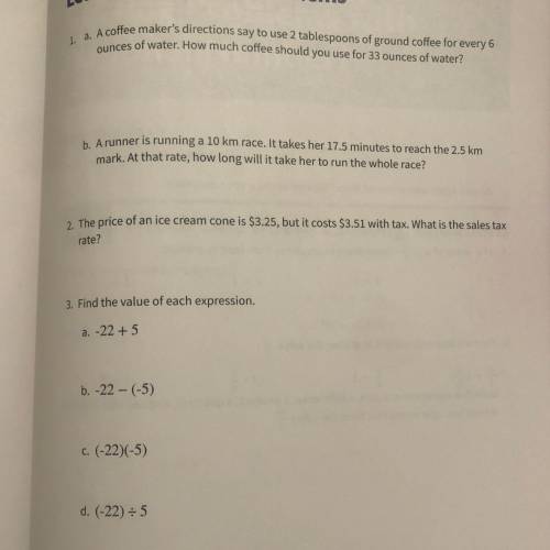 I need help with these practice problems