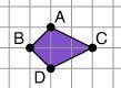 How can the figure below be changed so that the diagonals form two lines of symmetry?

Move point