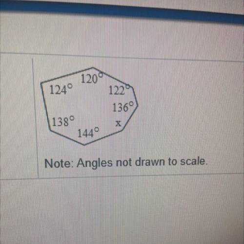 Find the measure of angle x in