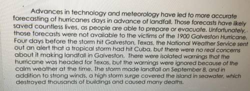 Which quote from the passage supports that the elevation of Galveston is not far above sea level? P