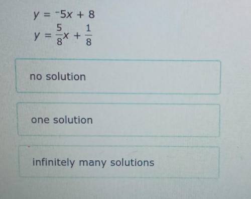 How many solutions does the system pf equations below have?​