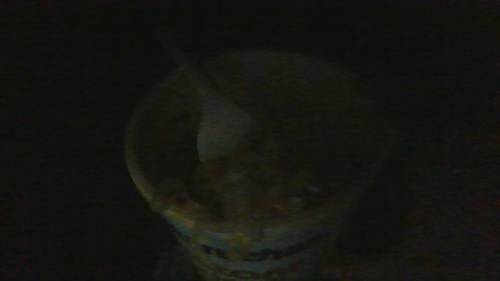 Here's my noodles gotta have them noodles
Sorry my room too dark n ion want the light on....