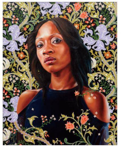 How does Kehinde Wiley use highlights and shadows along with the canon of proportion to create a re