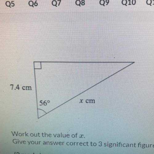 Please help this question finding a side on a triangle