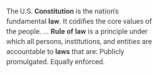 What is the rule of law