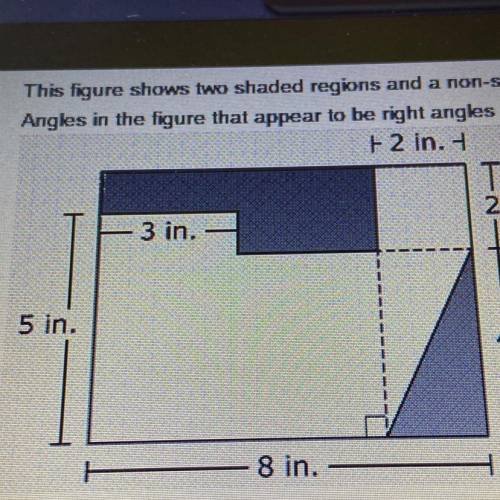 5

This figure shows two shaded regions and a non-shaded region.
Angkes in the figure that appear
