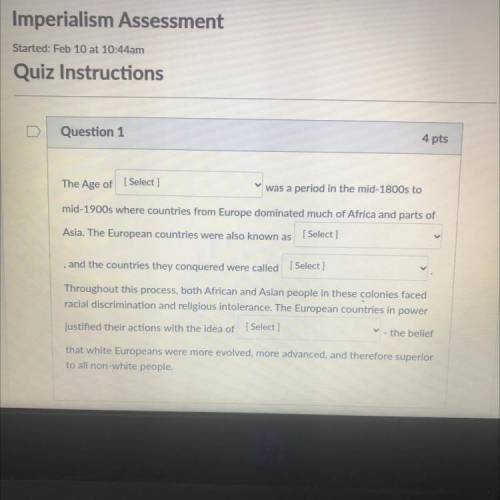 Please help me! The Answer Choices Are Colonies, Mother Countries, Imperialism, And Social Darwinis