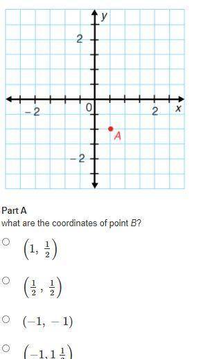 Rhonda graphs a point B in Quadrant I on the coordinate plane, so that point B is 1 1/2 units away