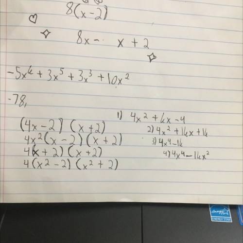 (On right polynomial) help find equivalent (Left equivalent expressions)