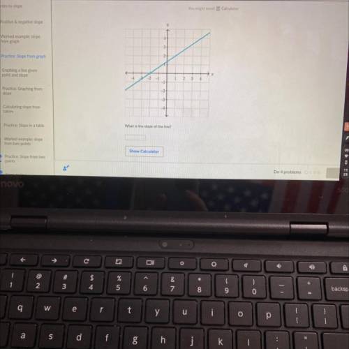 How to find the slope of this graph