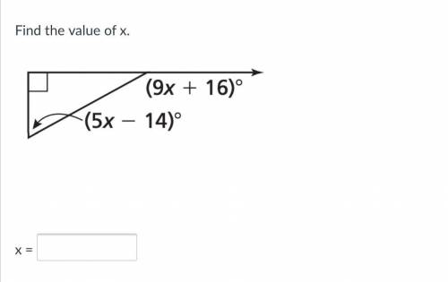 50 points! Find the value of x. I will mark brainliest! Random answers will be reported. Thanks :)