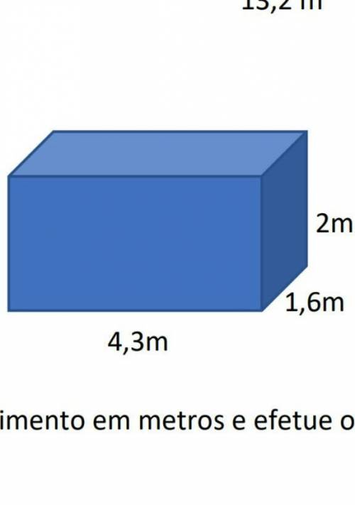Volume do prisma/capacidade: quantos litros de água cabem numa caixa d'água de um prédio,que tem as