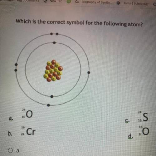 Which is the correct symbol for the following atom?
(I NEED THE ANSWER ASAP)