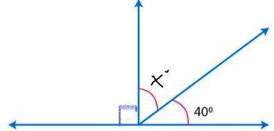 : What is the value of the missing angle (x)? (Write your answer as one NUMBER and no letters, word