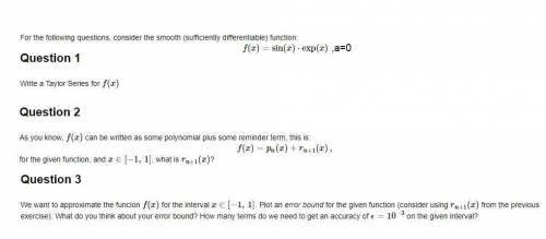 Taylor's Theorem. I need help. (Attached file)