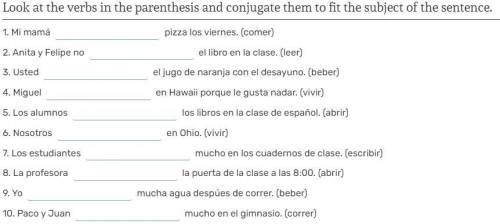 I need some help conjugating verbs.