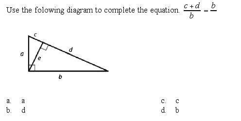 Use the following diagram to complete the equation.